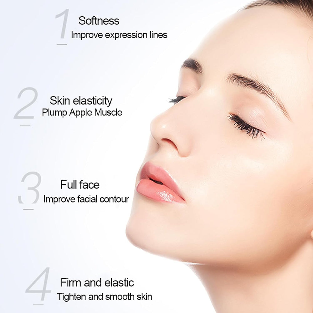 PAPABA serum application on cheek illustrating quick absorption.
