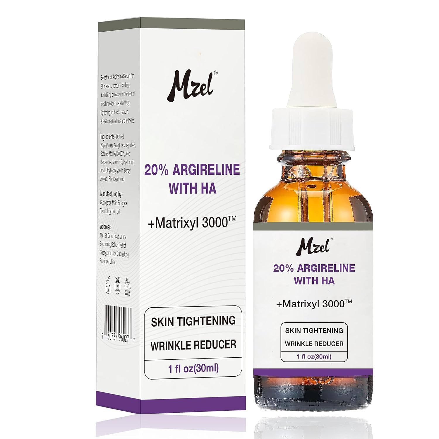 PAPABA serum bottle closeup showing anti-aging formula for smoother skin.