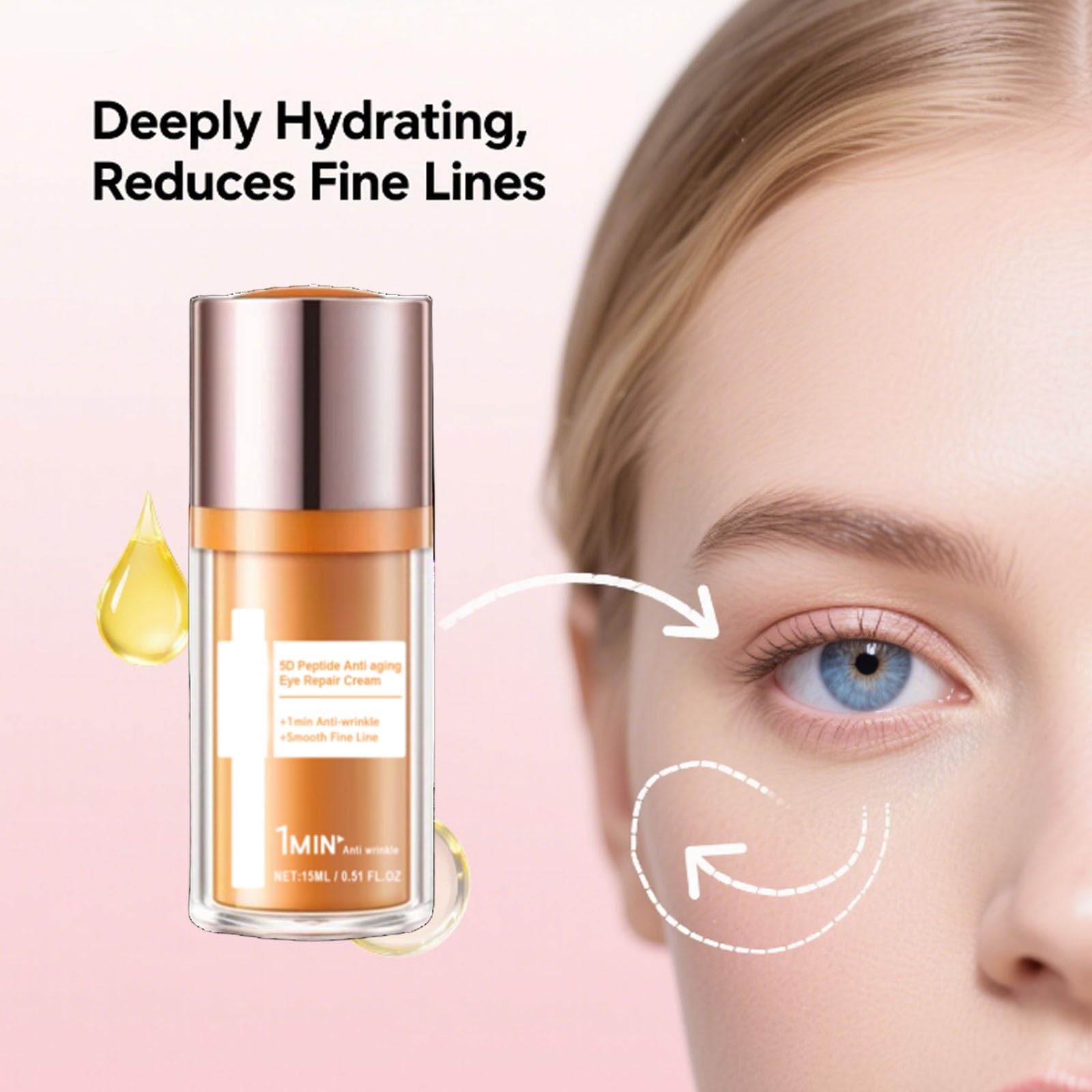PAPA FEEL Eye Cream-hydration-action emphasizes deep moisturization for a revitalized look throughout the day.