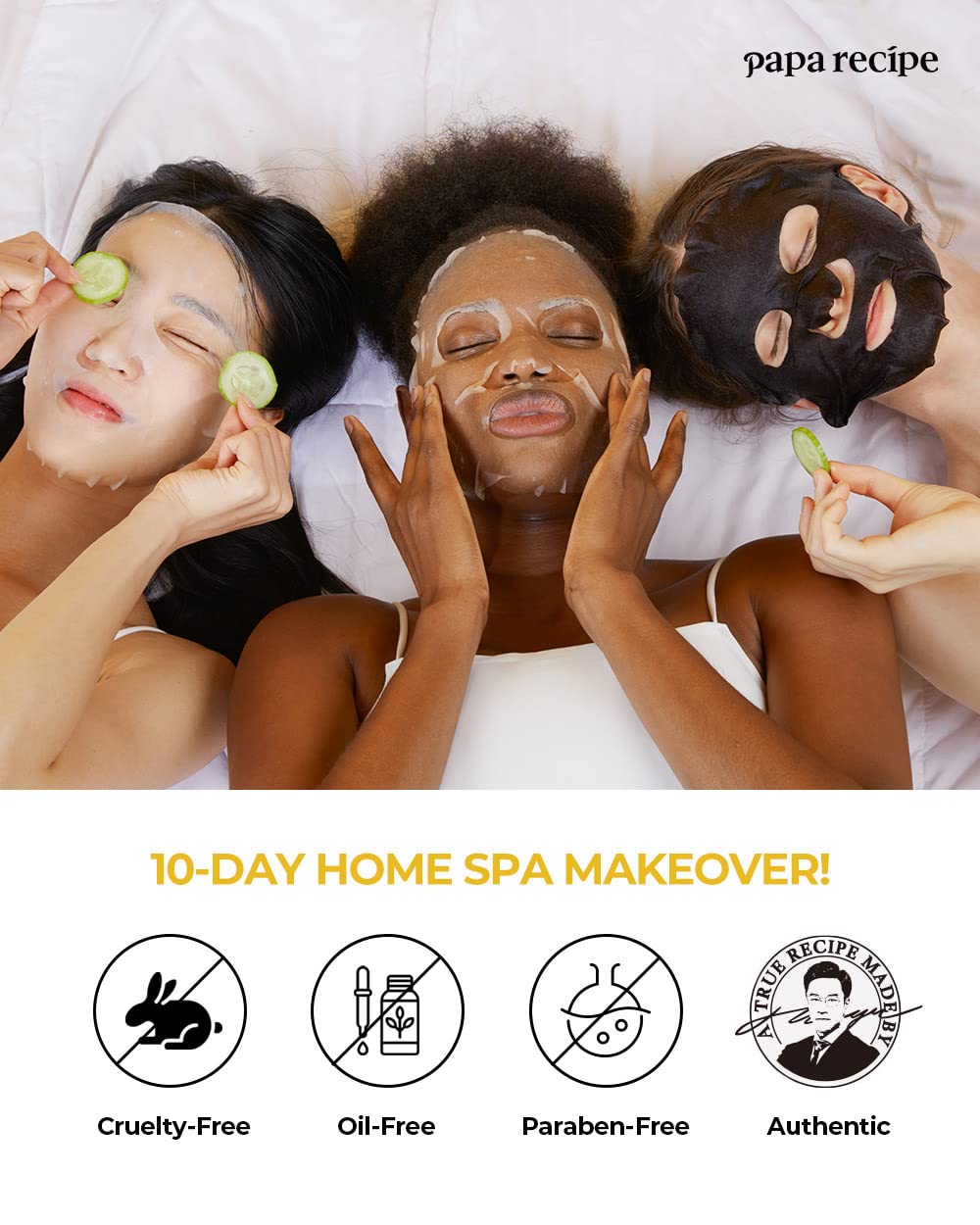 Papa Recipe Bombee Honey Mask Pack propolis extract emphasizes skin-protecting nourishment.