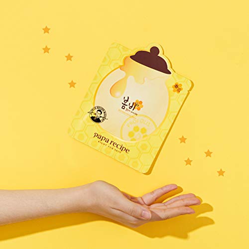 Papa Recipe Bombee Honey Mask Pack serum drop image hints at deep hydration and nourishment.