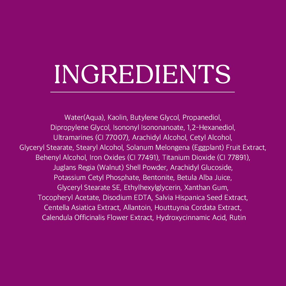 Papa Recipe Eggplant Mud Mask with cica supports the skin barrier.