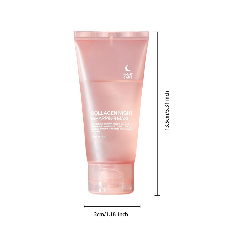 PAQIMAN Collagen Night Wrap Mask packaging shot emphasizes premium care.