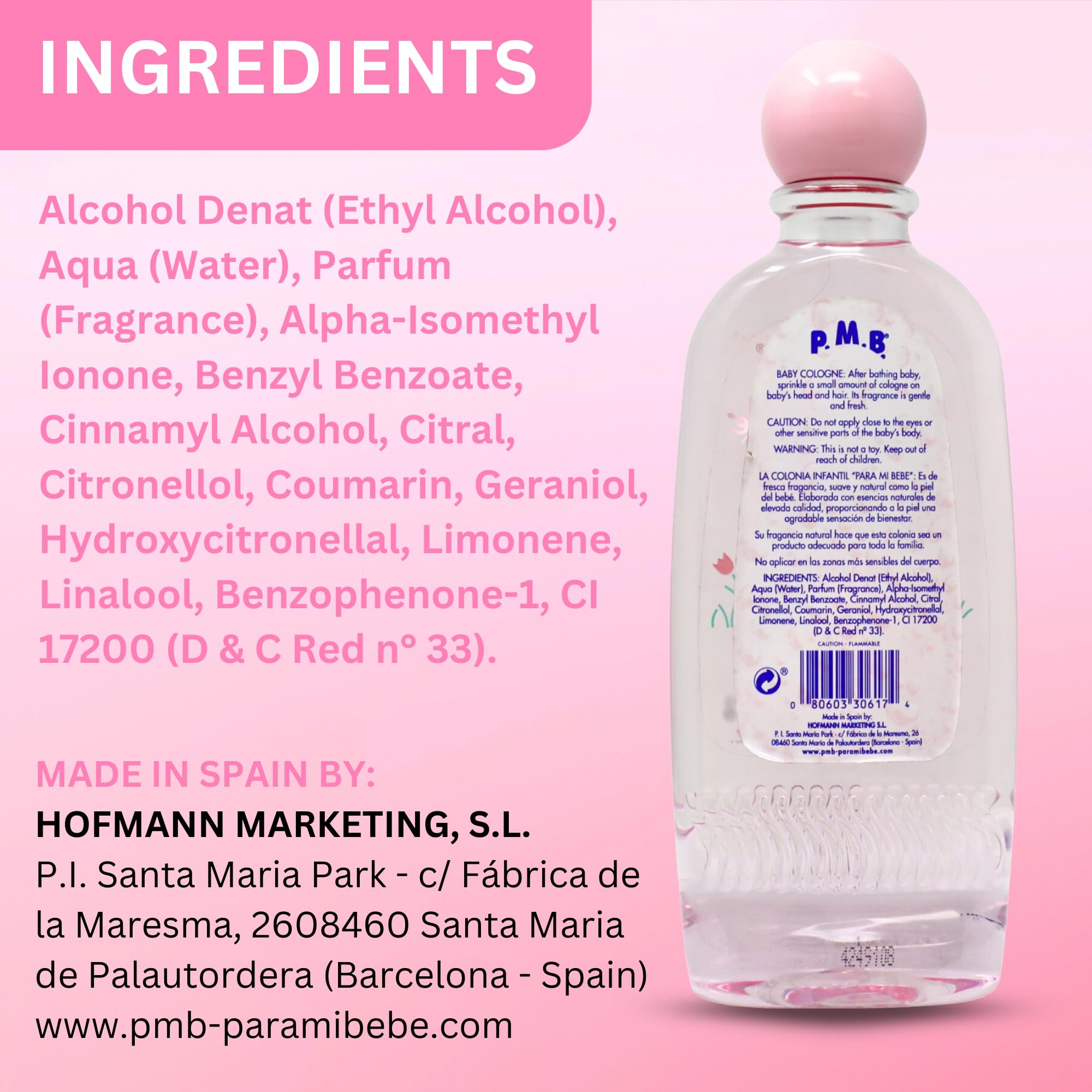 Para Mi Bebe Splash Cologne packaging highlights kid-friendly bottle and daily-use convenience.