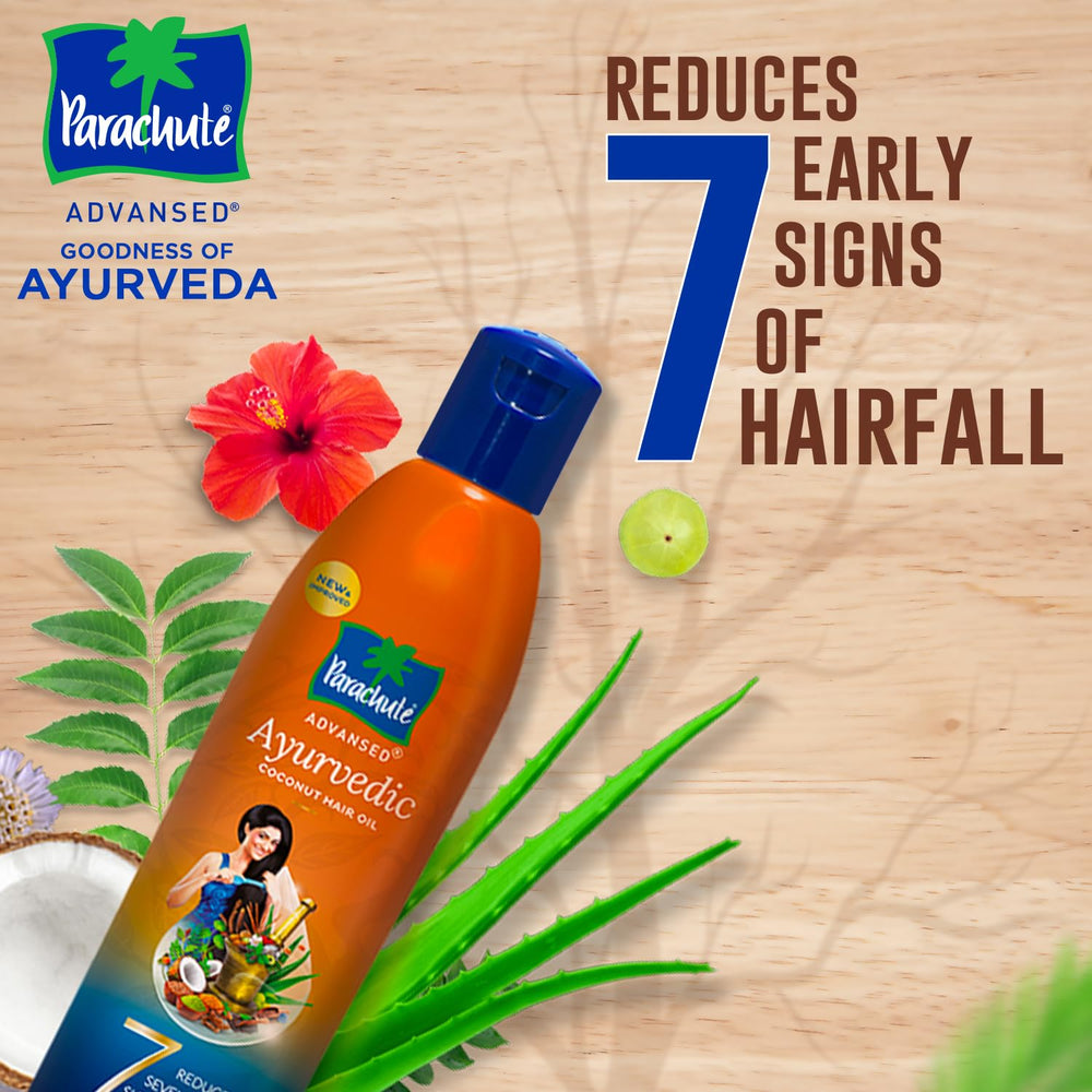 Parachute Advansed Aloe vera leaf signals moisture support for hair