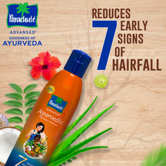 Parachute Advansed Aloe vera leaf signals moisture support for hair