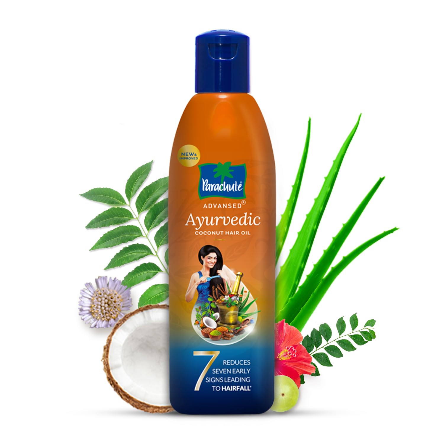 Parachute Advansed basil Tulsi leaves show herbal aromatics and nourishment