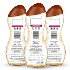Parachute Advansed Coconut Exfoliating Body Wash shell beads closeup showing gentle exfoliation.