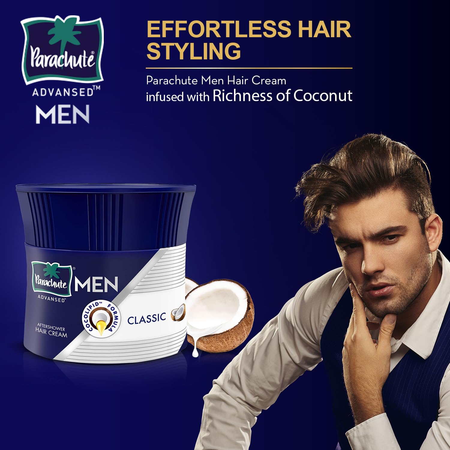 Parachute Advansed daily-use cream for consistent groomed look