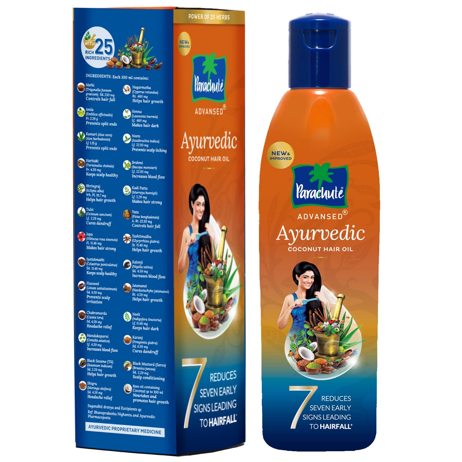 Parachute Advansed scalp massage with oil demonstrates relaxation and care