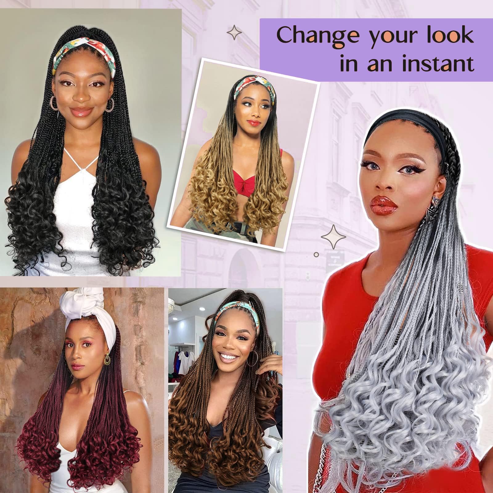 Paraglame braiding hair multiple-pack length options 12/16/24 inches