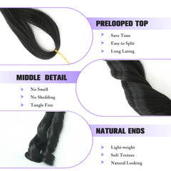 Paraglame French Curl braiding hair 12in installation-ready strands