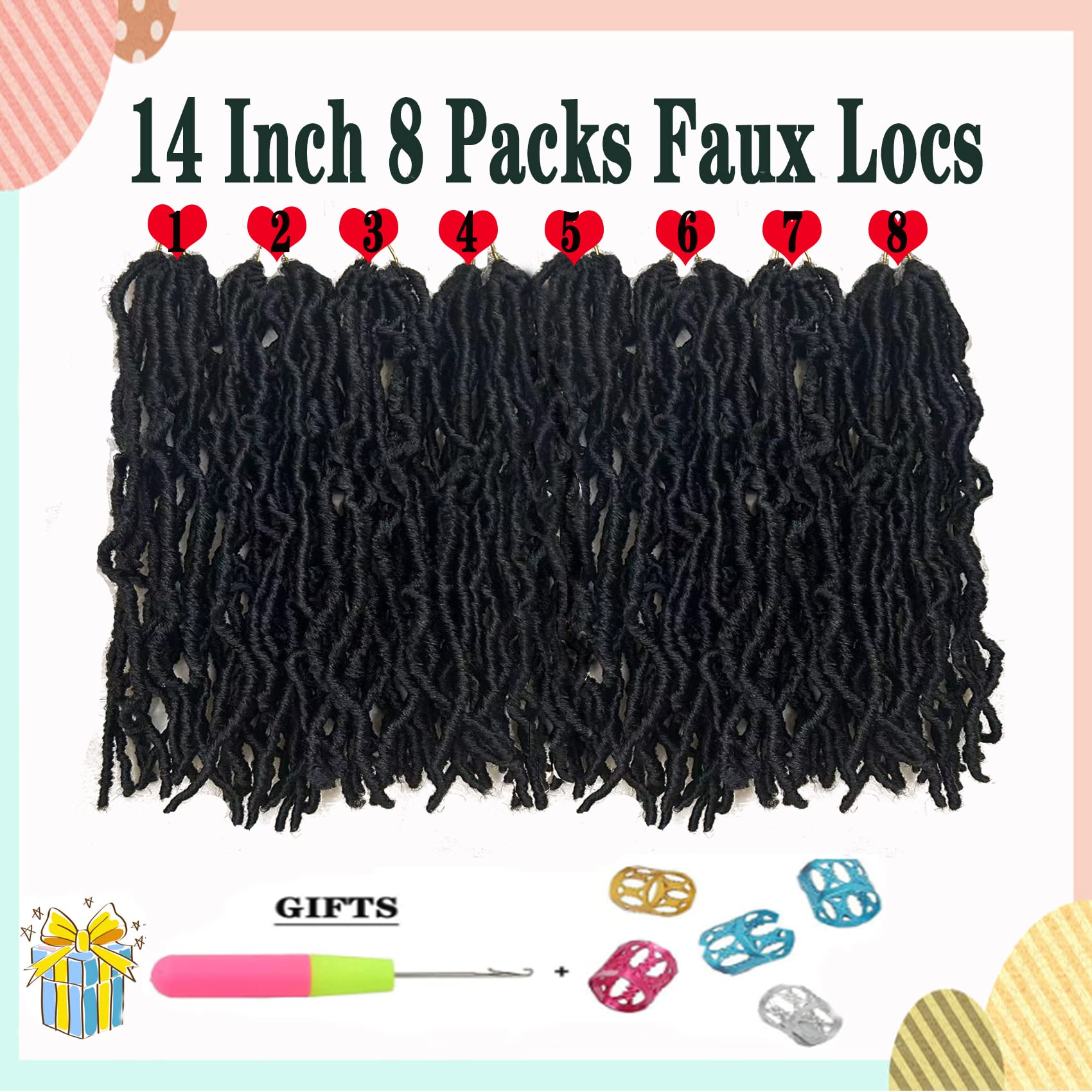 Paraglame short faux locs model wearing look demonstrates natural, lightweight goddess locs.
