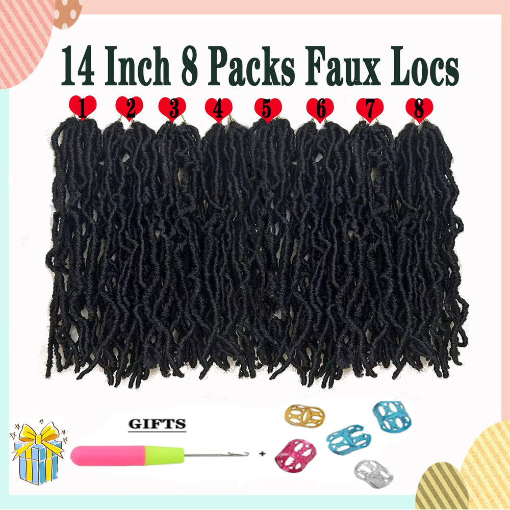 Paraglame short faux locs model wearing look demonstrates natural, lightweight goddess locs.