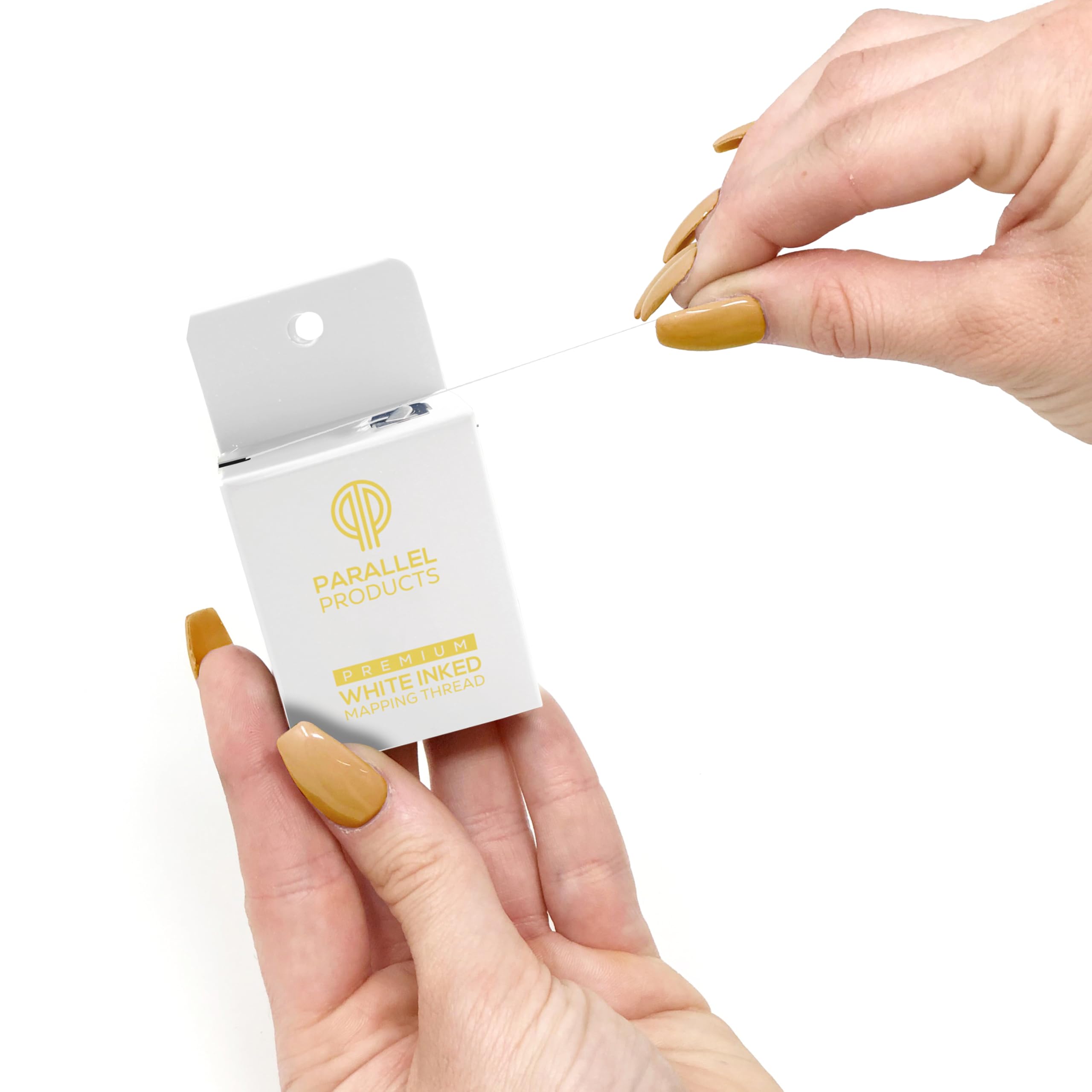 Parallel Products charcoal-coated polyester offers clean, mess-free brow mapping