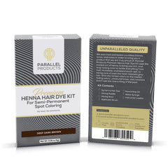 Parallel Products 5g henna dye jar in Deep Dark Brown enables quick spot color touch-ups