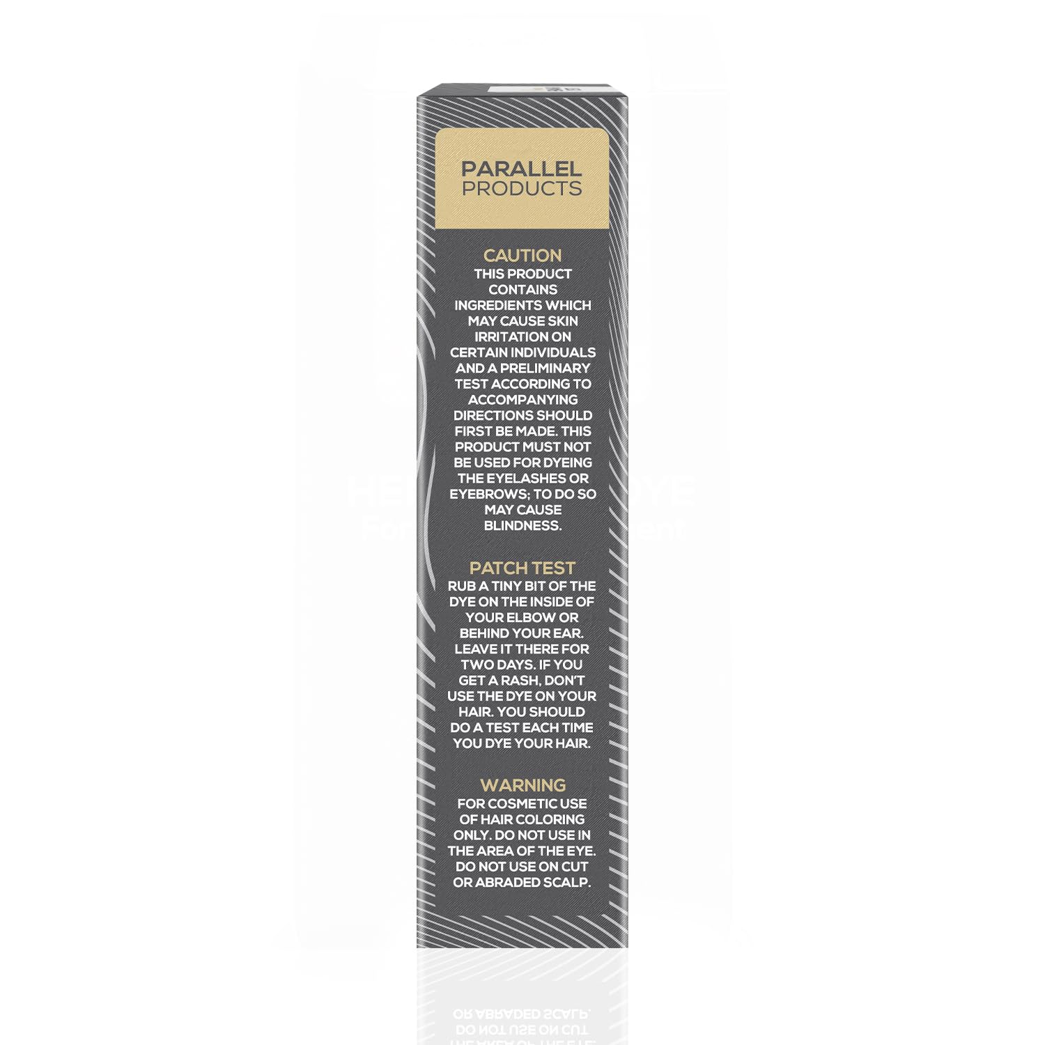 Parallel Products Instructional Leaflet guides safe, step-by-step spot coloring