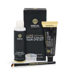 Parallel Products Luxe Color Dark Brown tube for precise at-home gray coverage
