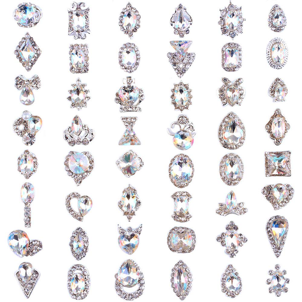 PARAOR crystal-AB nail stones shine under polish for standout manicures.