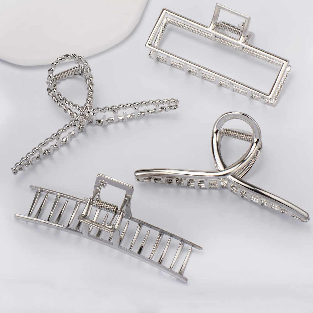 Parcce daily-use clip in silver offers quick tidy-up during routines.