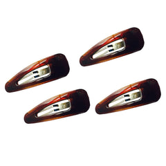 Parcelona tortoise-shell brown clip demonstrating secure hold for fine hair.