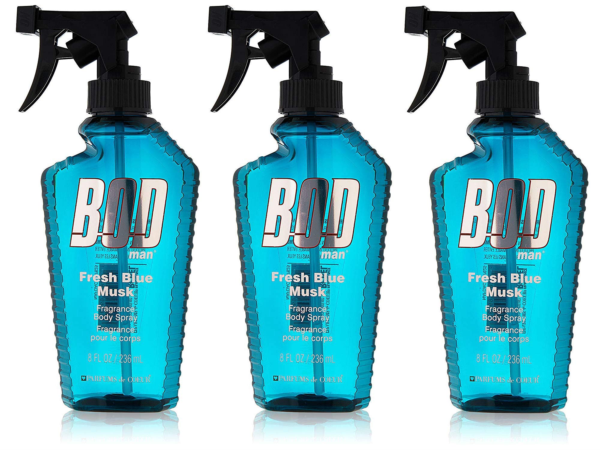 Parfums De Coeur BOD Man Fresh Blue Musk body spray front-pack image for daily refresh