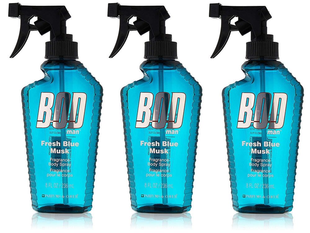 Parfums De Coeur BOD Man Fresh Blue Musk body spray front-pack image for daily refresh