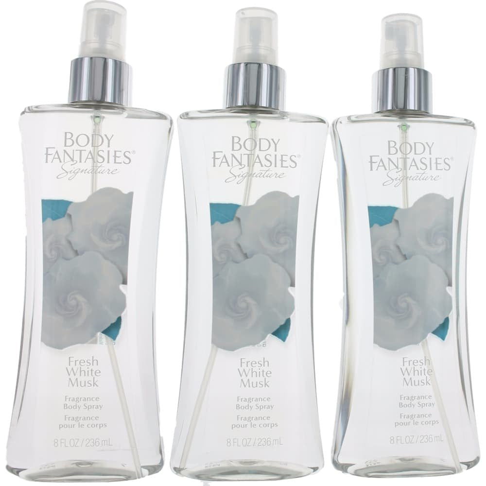 Parfums De Coeur Fresh White Musk 3-pack bottle ready for daily wear and long-lasting freshness.