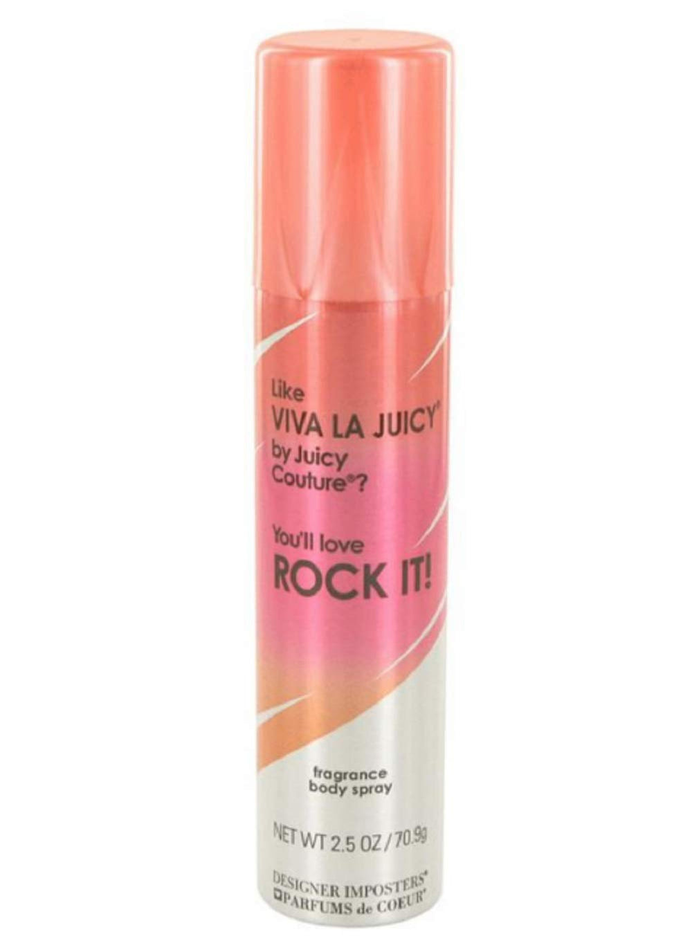 Parfums De Coeur Rock It spray mist application demonstrates easy, portable fragrance on-the-go.