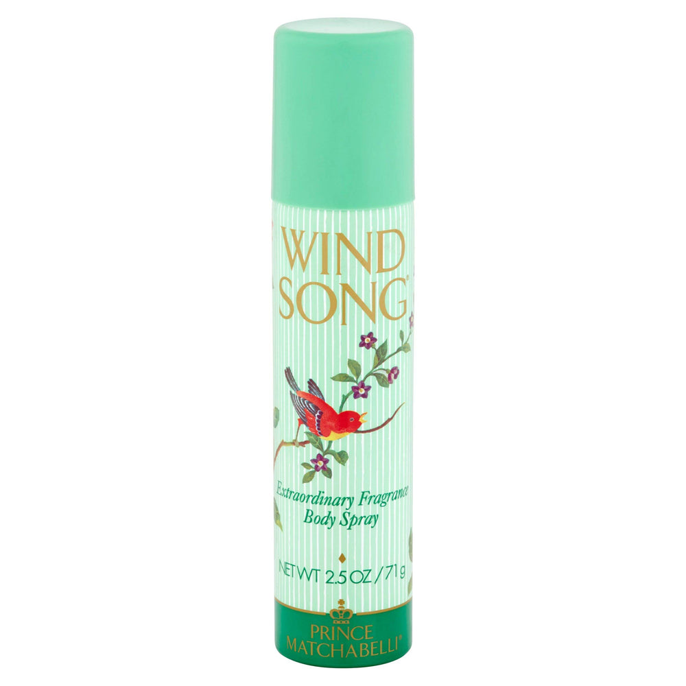 Parfums De Coeur Wind Song body spray bottle showing sleek design for everyday freshness.