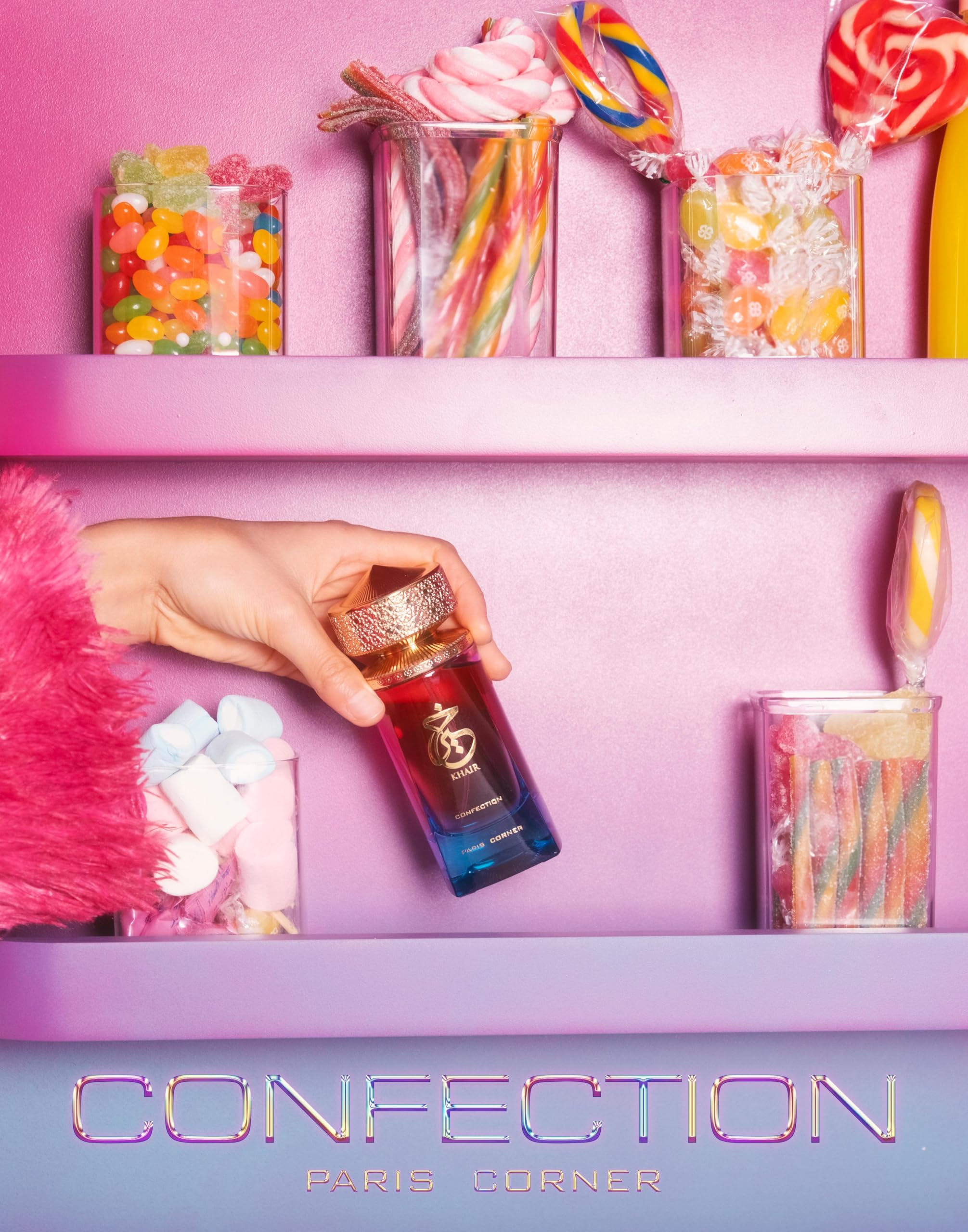Paris Corner Khair Confection unisex appeal in a sleek bottle suitable for daily wear