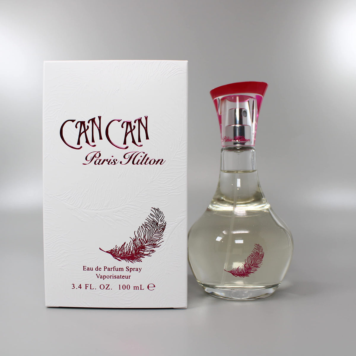 Paris Hilton Can Can EDP bottle front view for everyday elegance