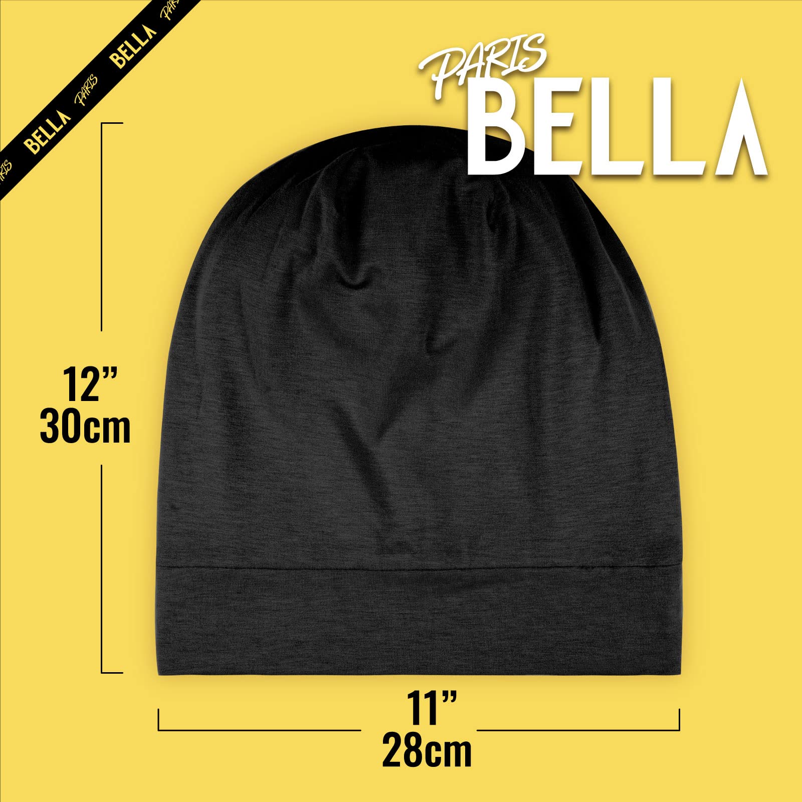 ParisBella satin lined sleep cap care guide with delicate washing