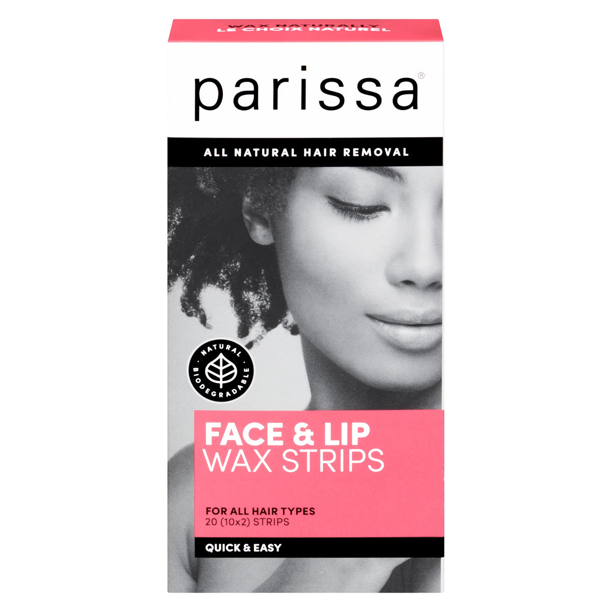 Parissa wax strips for upper lip, ready-to-use for precise waxing.