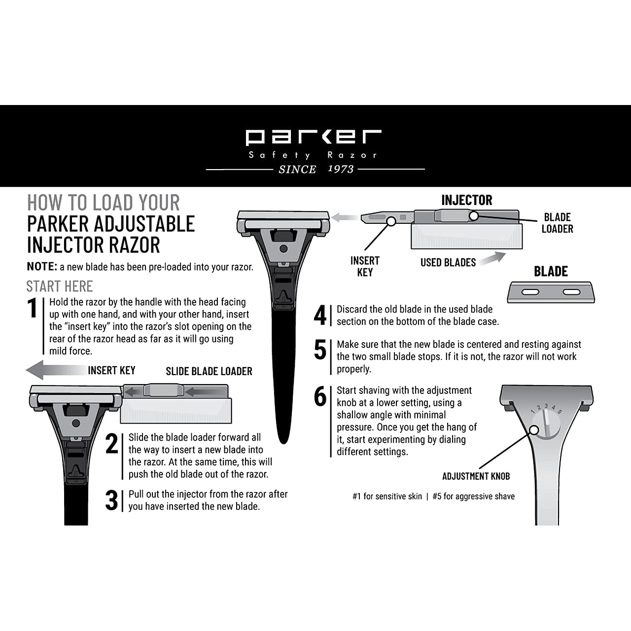 Parker injector blades 20-pack ensures easy replacements and consistent performance.