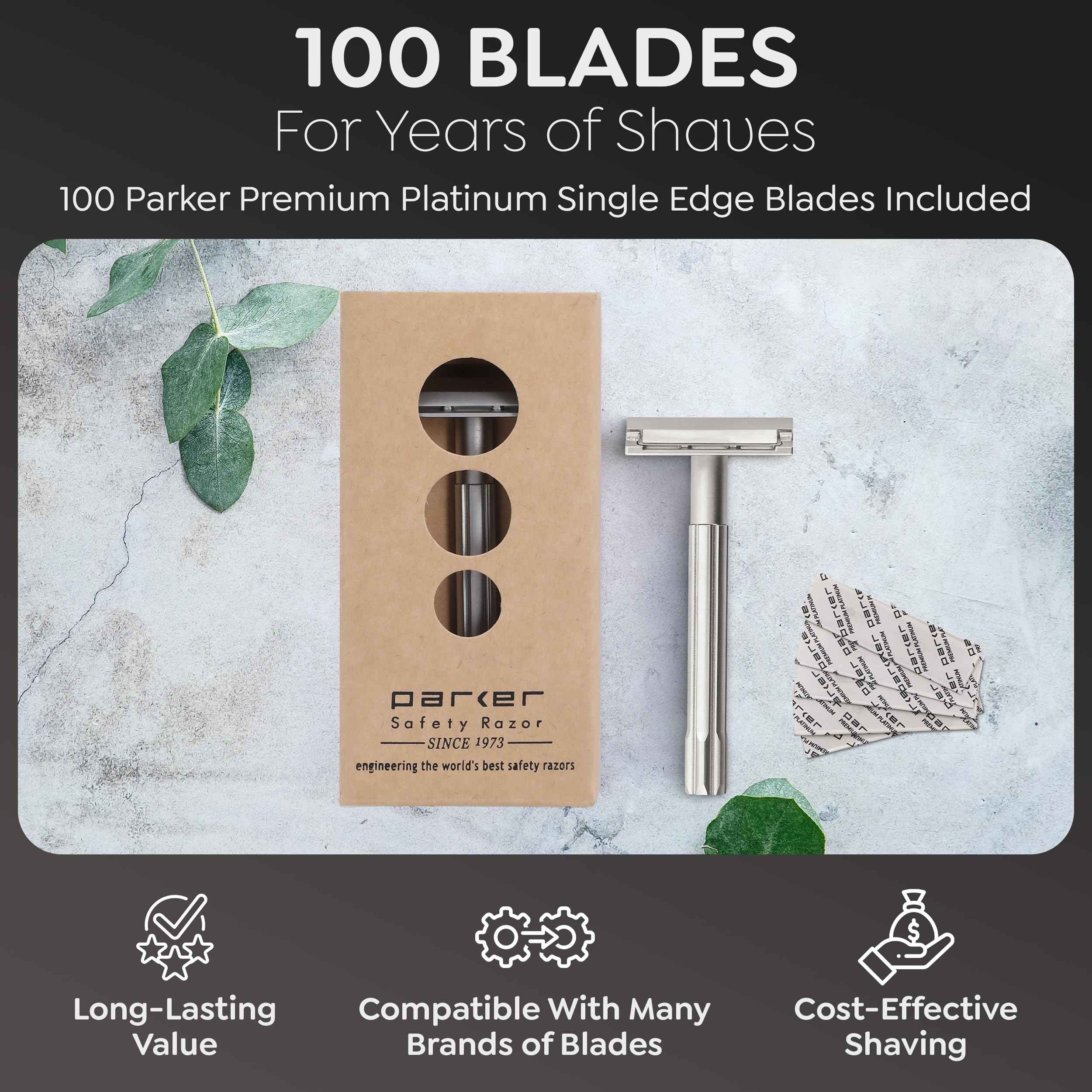 Parker SoloEdge replacement blades are widely available and affordable.