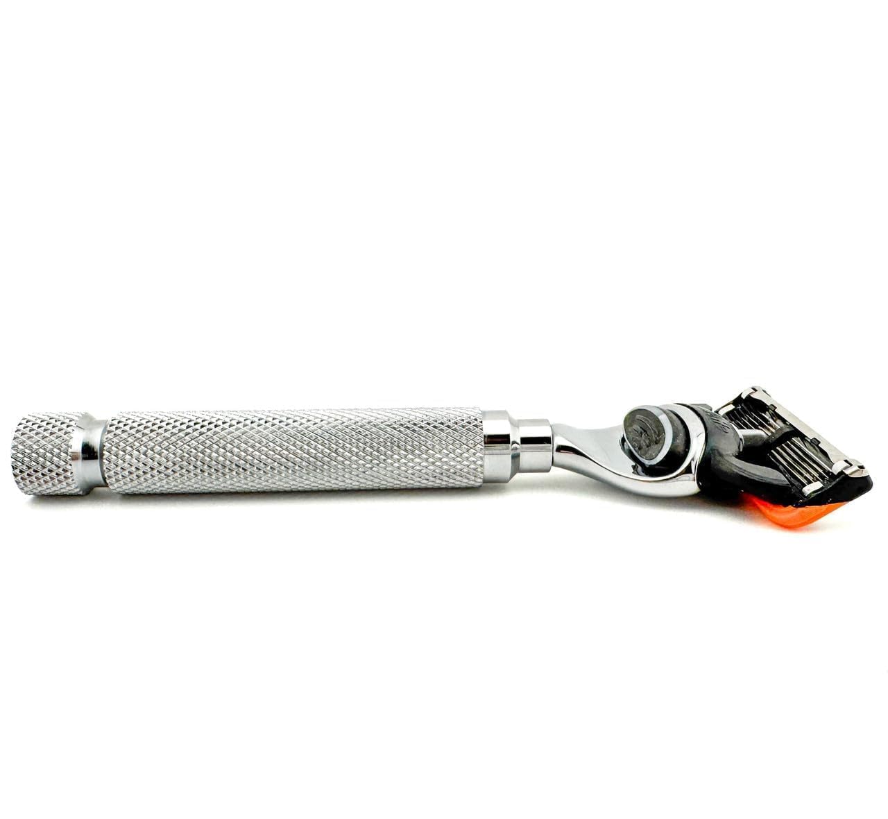 Parker Safety Razor elegant-craftsmanship close-up emphasizing durable luxury design.