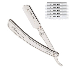 Parker SRX all stainless steel body for durable, precise shaving at home or in the shop.