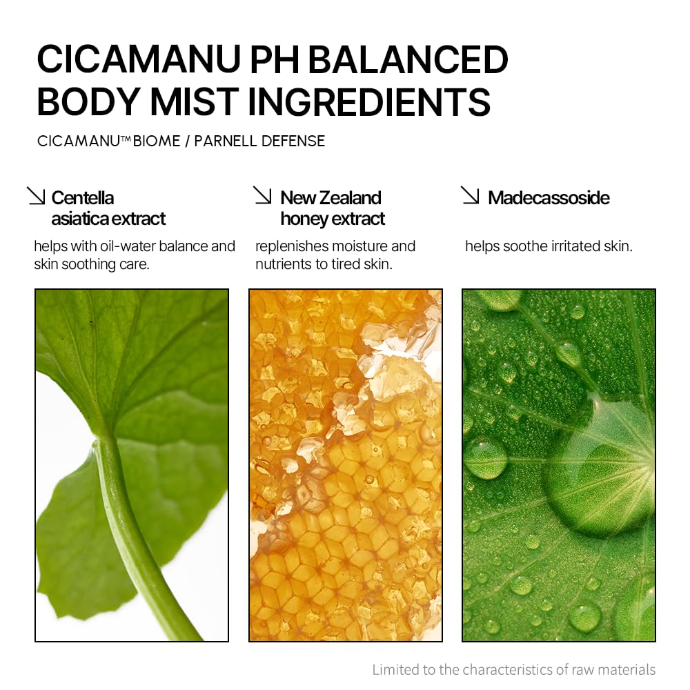 Parnell Cicamanu alcohol-free formula demonstrated on skin