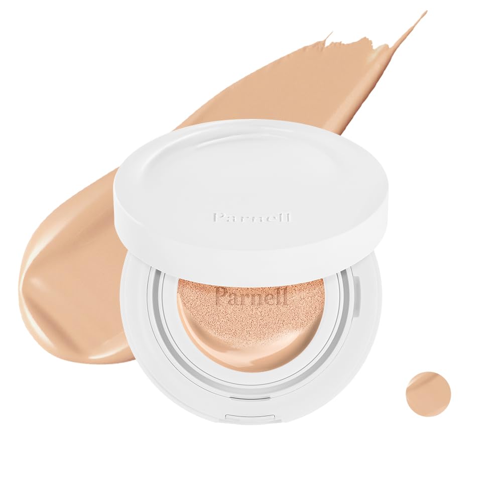 Parnell Cicamanu Serum Cushion close-up applying for breathable, lightweight coverage.
