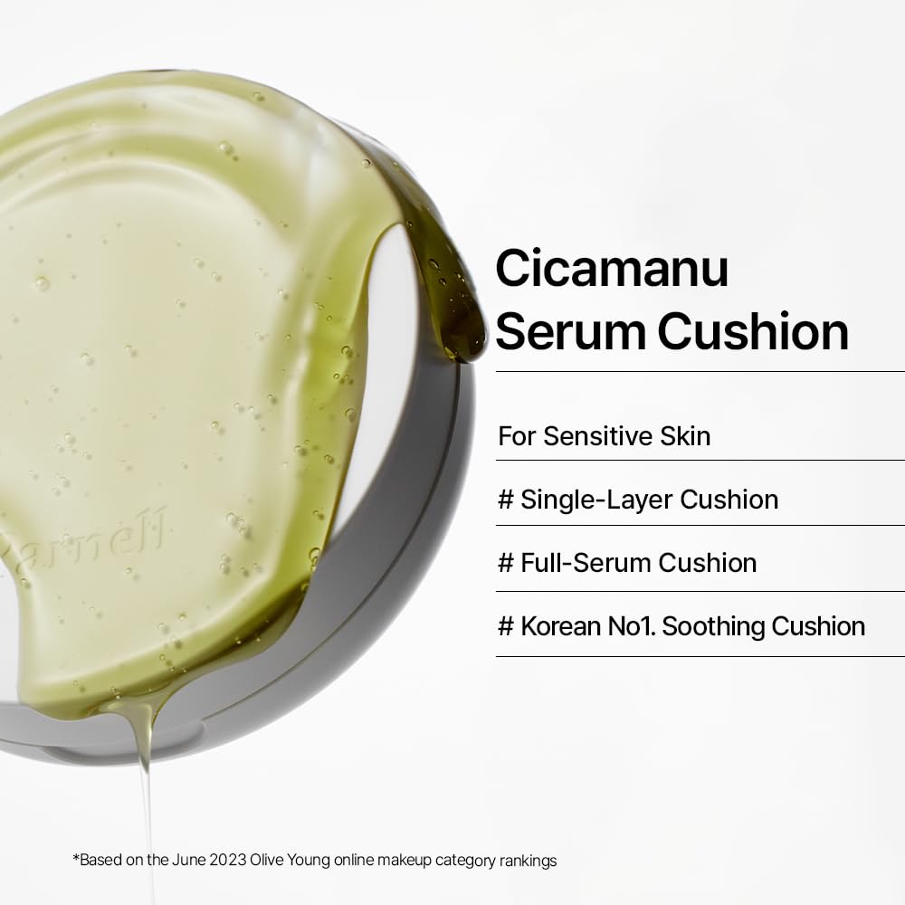Parnell Cicamanu Serum Cushion ideal for sensitive, dry skin during daily routines.
