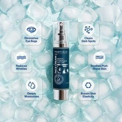 Particle 6-in-1 Face Cream texture shown for quick absorption.