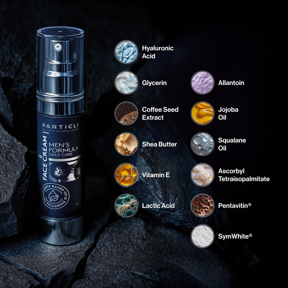 Particle 6-in-1 Face Cream travel bottle ideal for gym and trips.