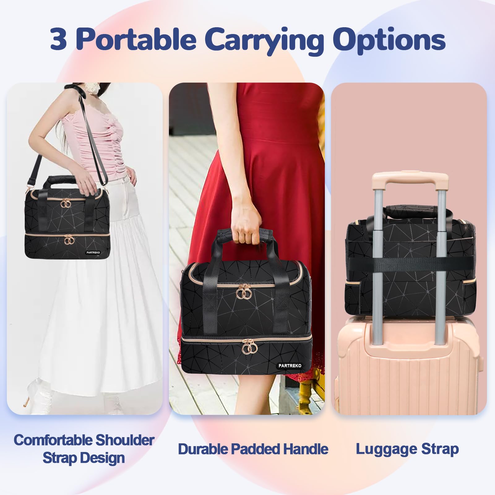 Partreko large curved opening provides easy access to supplies.