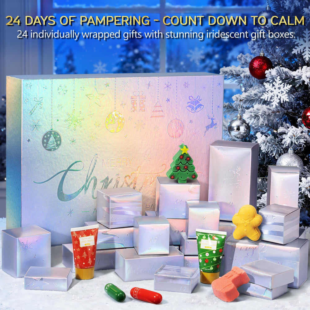 Partylamb Advent Calendar 24-day boxes reveal daily self-care surprises.