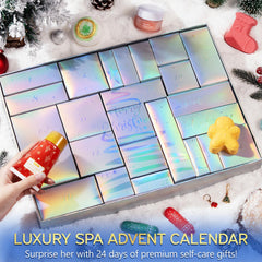 Partylamb Advent Calendar spa treats assortment invites at-home relaxation rituals.