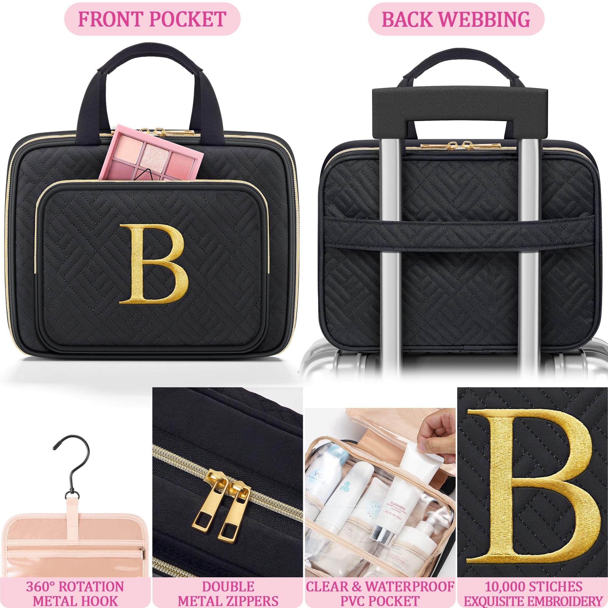Partylamb small makeup bag closeup highlights compact design perfect for essentials.