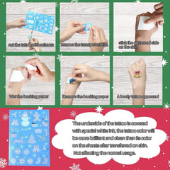 PARTYWIND glow reindeer tattoo adds festive charm to skin and party favors.