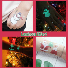 PARTYWIND glow Santa tattoo brightens holiday moments and serves as a playful stocking stuffer.
