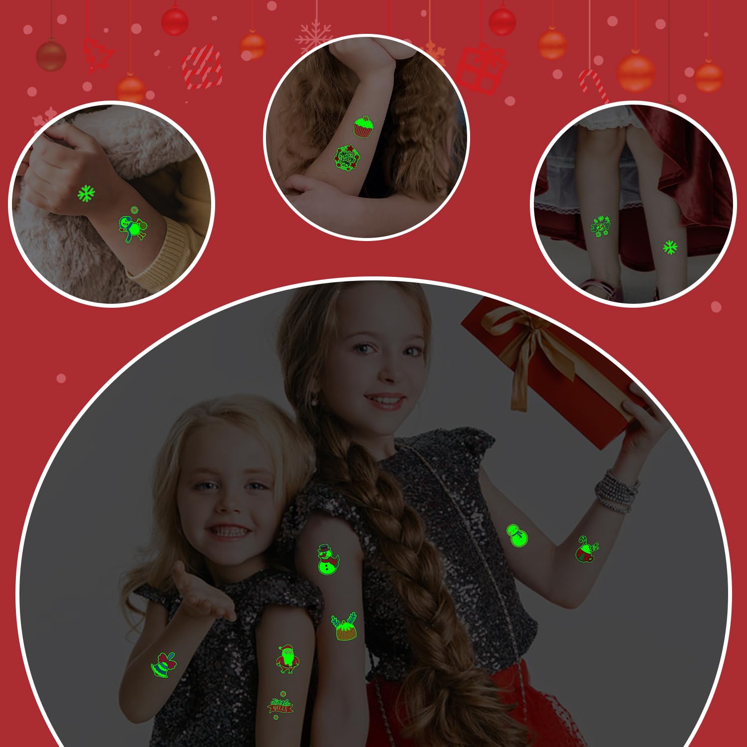 PARTYWIND long-lasting-glow-tattoos for all-day party fun